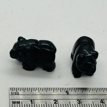 Load image into Gallery viewer, Adorable! Hand Carved Onyx Panda Bear Beads | 19x14x10mm | Black
