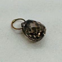 Load image into Gallery viewer, 0.5cts Champagne Diamond Briolette 18K White Gold Pendant | 5x4mm |
