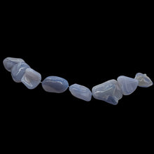 Load image into Gallery viewer, Chalcedony 8" Strand Nugget Beads | 32x23x13-21z17z12mm | Blue | 8 Beads |
