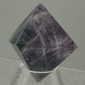 Fluorite Double Pyramid | 1 Display Figurine | | 39x39x39mm | Purple