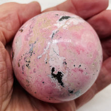 Load image into Gallery viewer, Rhodonite 426g Sphere | 2 1/2&quot; | Pink Black | 1 Collector&#39;s Item |
