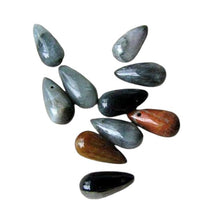 Load image into Gallery viewer, Hot Cat&#39;s Eye Chrysoberyl Quartz Briolette Bead Strand 107520
