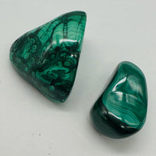 Load image into Gallery viewer, Malachite Polished Gemstone Nugget | 37x25 to 25x17mm|Green| 2 Display Specimen|

