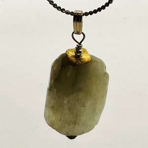 Kunzite14K Gold Filled 30x18x9mm Pendant | 1 3/4" Long | Green | 1 Pendant |