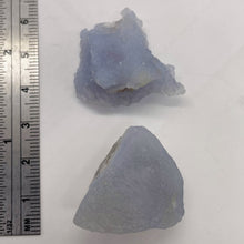 Load image into Gallery viewer, Blue Chalcedony 20g Druzy Nugget Beads| 30x24x16 to 27x25x17mm | Blue | 2 Beads|
