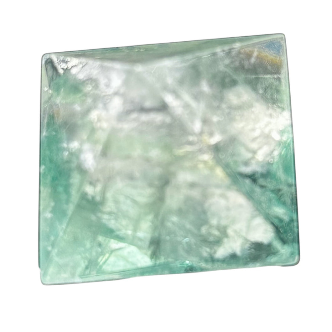 Fluorite Double Pyramid Specimen | 1 Display Figurine | | 41x41x41mm | Green
