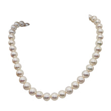 Load image into Gallery viewer, Bridal Perfect Pearl Strand Perfect Round Pearls | 10 - 9mm | White | 45 Pearls|
