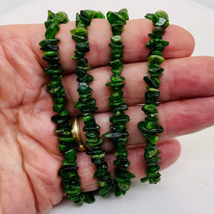 Diopside Strand Chip Bead 32" Strand | 11x8x5 to 7x5x4mm | Green | 200 Beads |