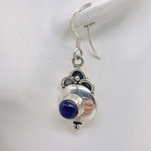 Amethyst Sterling Silver Drop/Dangle Earrings | 1 1/4" Long | Purple | 1 Pair |