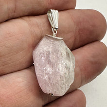 Load image into Gallery viewer, Kunzite Faceted 26x19x10mm Sterling Silver Pendant | 1 1/ 2&quot; Long | Pink |
