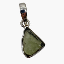 Load image into Gallery viewer, Moldavite 8.75ct Sterling Silver Triangle Pendant| 7/8&quot; Long | Green | 1 Pendant
