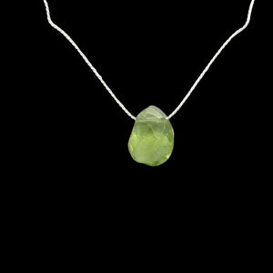 Peridot Faceted Briolette Bead | 1.8 cts | 9x6x5mm | Green | 1 bead |
