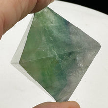 Load image into Gallery viewer, Fluorite Double Pyramid Figurine | 1 Display Figurine | | 36x36x36mm | Green
