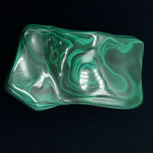Load image into Gallery viewer, Malachite 78g Polished Gemstone FreeForm Worry Stone | 40x42x12mm | Green |

