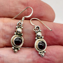 Load image into Gallery viewer, Fabulous Goddess Red Garnet Sterling Silver Drop/Dangle Earrings! | 1&quot; Long |
