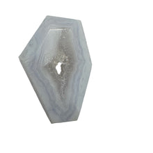 Load image into Gallery viewer, Chalcedony Druzy 30ct Designer Cut Pendant Bead| 29x17x10| Blue|1 Pendant Bead |
