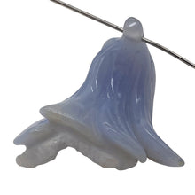 Load image into Gallery viewer, Blue Chalcedony Carved Druzy Flower Bead | 40 cts | 1" Long |
