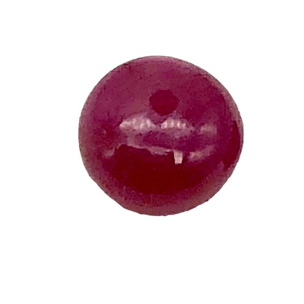 1.35cts Gemmy Natural Ruby 5.25x3.5mm Smooth Roundel Bead 9888