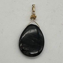 Load image into Gallery viewer, Hypersthene Briolette 14K Gold Filled Goddess Wire Wrap Pendant | 1 3/4&quot; Long |
