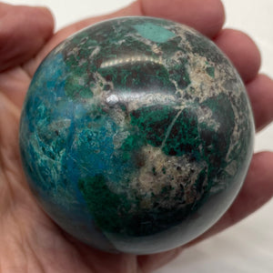 Chrysocolla 500g Sphere | 2 3/4" | Green Blue White | 1 Collector's Item |