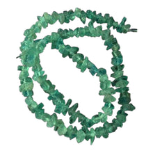 Load image into Gallery viewer, Glimmer Aqua Blue Apatite Nugget Bead Strand 109882
