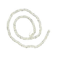 Load image into Gallery viewer, Dazzle 17cts White Sapphire Faceted 8 inch Bead Strand | 2.5x1.5-2x1mm | 3294HS
