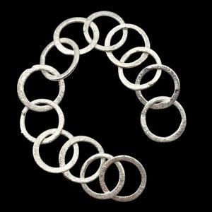 Perfect Brushed Silver Circle Chain Findings 6 inches 9408