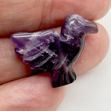 Load image into Gallery viewer, Lovely Hand Carved Amethyst Dove Figurine Worry Stone
