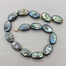 Load image into Gallery viewer, Platinum Green Oval Coin Pearl 8&quot; Strand 9948HS
