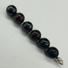 Load image into Gallery viewer, Tiger Iron Round Beads | 10mm | Black, Dark Red | 6 Beads |
