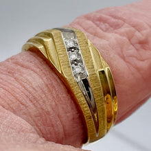 Load image into Gallery viewer, Diamond 10K Gold Men&#39;s Ring | Size 10.5 | Yellow Gold | 1 Ring |
