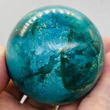 Load image into Gallery viewer, Chrysocolla Crystal 358g Sphere | 2 1/2&quot; | Blue Dark Green | 1 Collector&#39;s Item|
