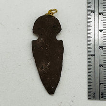 Load image into Gallery viewer, Sandstone Carved Arrowhead Pendant | 1 3/4" Long | Red | 1 Pendant |
