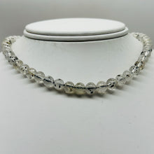 Load image into Gallery viewer, Tourmalinated Quartz Bead Strand |7mm | 15.5&quot; Long | Clear, Black | 56 Beads |
