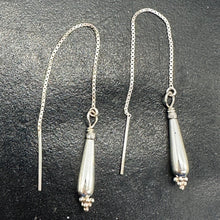 Load image into Gallery viewer, Sparkling Sterling Silver Earrings Ear Threaders 310560
