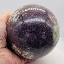 Load image into Gallery viewer, Garnet Crystal 1583g Sphere | 4 1/2&quot; - 3lbs 6oz | Red White | 1 Collector&#39;s Item |
