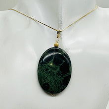 Load image into Gallery viewer, Exotic Kambaba Jasper Oval 14K Gold Filled Pendant | 2&quot; Long | 1 Pendant |

