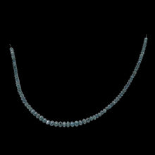 Load image into Gallery viewer, 17.5cts Blue Diamond Faceted Roundel Bead Strand 110361
