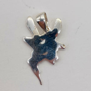 Fairy Sprite Sterling Silver Charm | 1" Long | Silver | 1 Pendant |