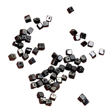 Load image into Gallery viewer, Natural Black Diamond 4.3cts Scissor Cut Cube Beads | 1x1mm to 2x1mm | 62 Beads|
