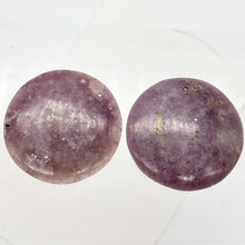 Load image into Gallery viewer, Rare 1 Vivid Purple Lepidolite Coin Focal Bead for Jewelry Making | 46x6mm |
