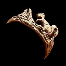 Load image into Gallery viewer, Sterling Silver Squirrel Ring Size 7 Woodland Animal Nature Jewelry USA
