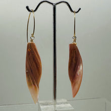 Load image into Gallery viewer, Designer Pink Mussel Shell 14K Gold Filled Earrings | 2 1/2&quot; Long |
