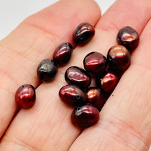 Load image into Gallery viewer, 12 Smoldering Burgundy Freshwater Pearls 8318

