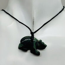 Load image into Gallery viewer, Kambaba Stone Panda Bear Pendant Necklace | 3/4&#39; Long | Green, Black | 1 Pendant
