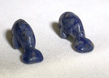 Load image into Gallery viewer, Grace Blue/White Sodalite Manatee Animal Beads

