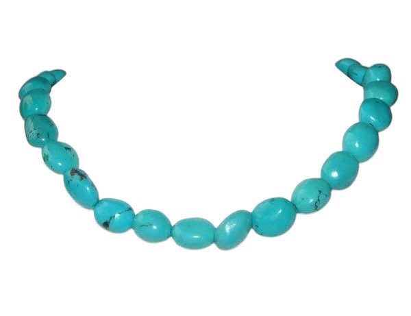 Charming Natural Turquoise Pebble Beads Strand 108487