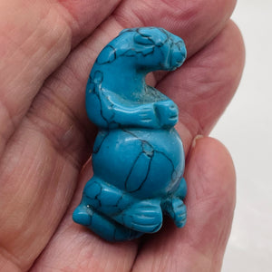 Hand-Carved Resting Otter | 1" Tall | Blue | 1 Figurine | | 1" Tall | Blue