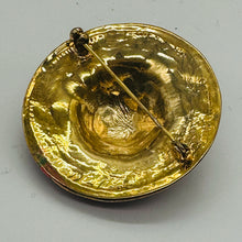 Load image into Gallery viewer, Sparkling Red Designer Hat Brooch Vintage Style Statement Pin USA 43mm
