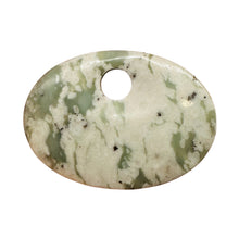 Load image into Gallery viewer, Harmony Stone Oval Centerpiece Bead - Snowy Lands| 63x45x8mm | 1 Bead |
